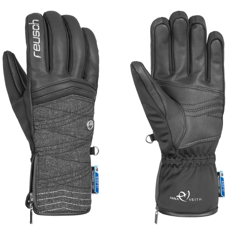 Veith XT Anna Reusch R-TEX 59,0 Handschuhe melange/white, black/black
