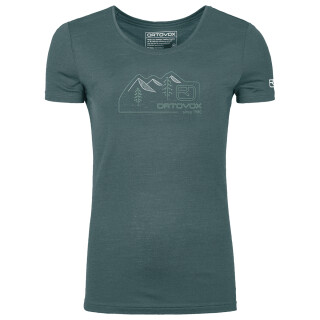 Ortovox 150 Cool Vintage Badge T-Shirt Women dark arctic grey M