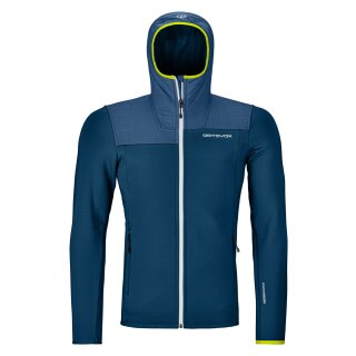 Ortovox Fleece Plus Hoody Men petrol blue