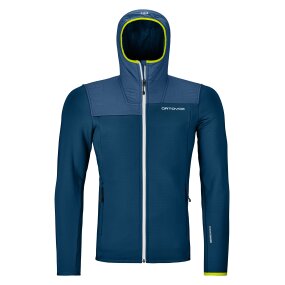 Ortovox Fleece Plus Hoody Men petrol blue