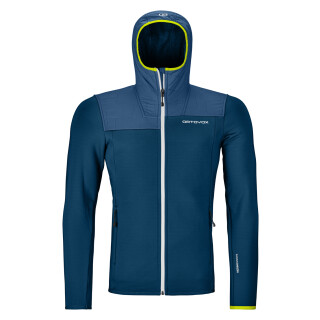 Ortovox Fleece Plus Hoody Men petrol blue L