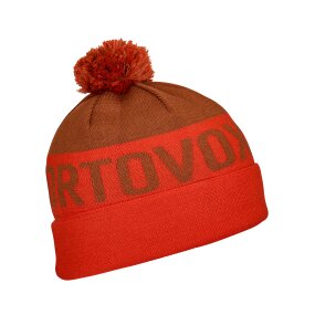 Ortovox Bobble Knit Beanie hot orange